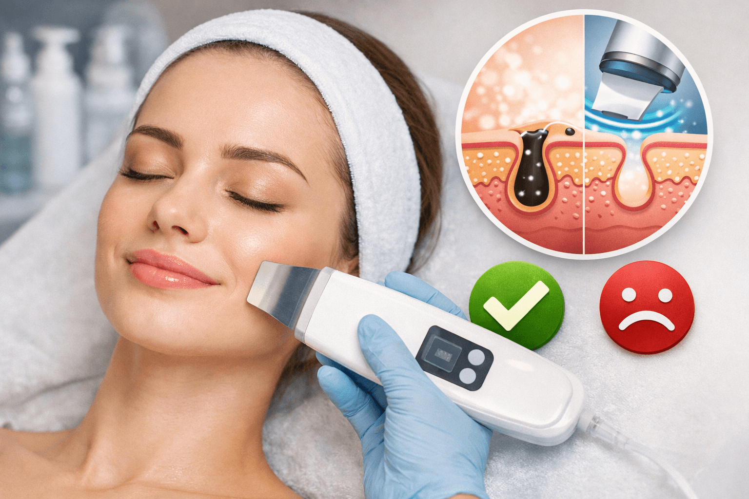 photo Ультразвуковая чистка лица: процедура без мифов и завышенных ожиданий